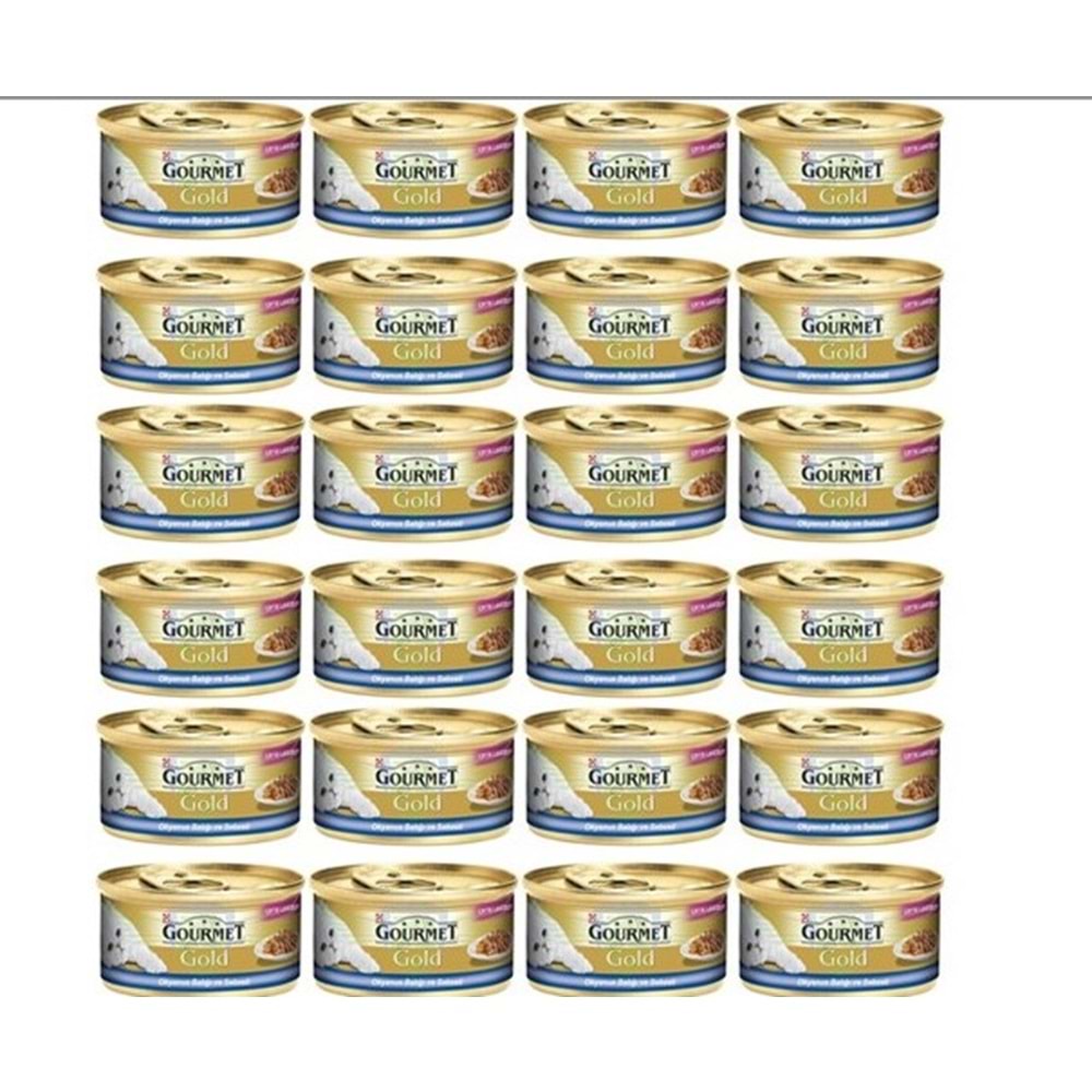 Gourmet Gold Çifte Lezzet Okyanus Balığı Ve Sebzeli Konserve Yaş Kedi Maması 85 Gr