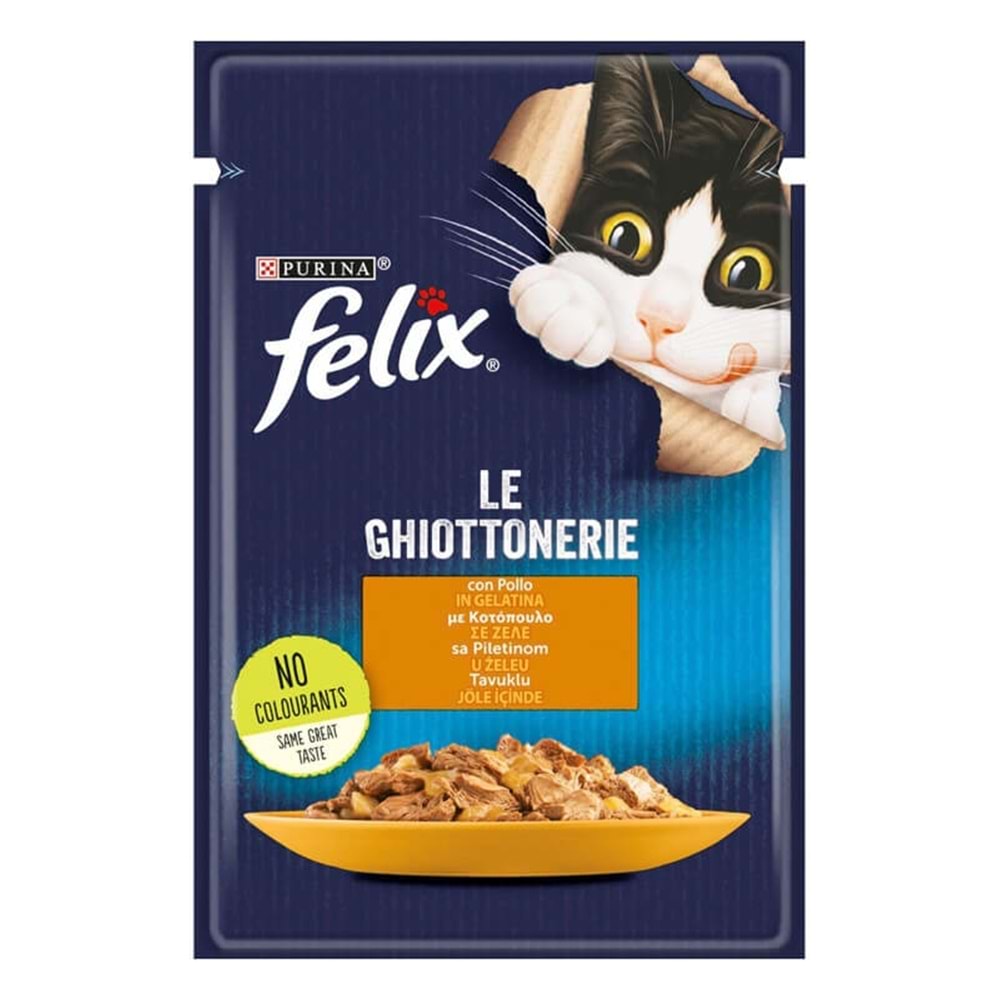 Felix Tavuklu Yaş Kedi Maması 85 Gr