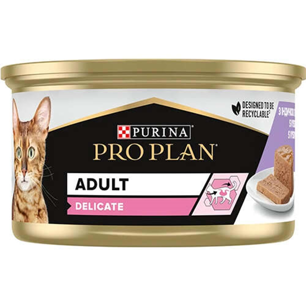 Pro Plan Yetişkin Kedi Delicate Hindili Konserve 85 Gr