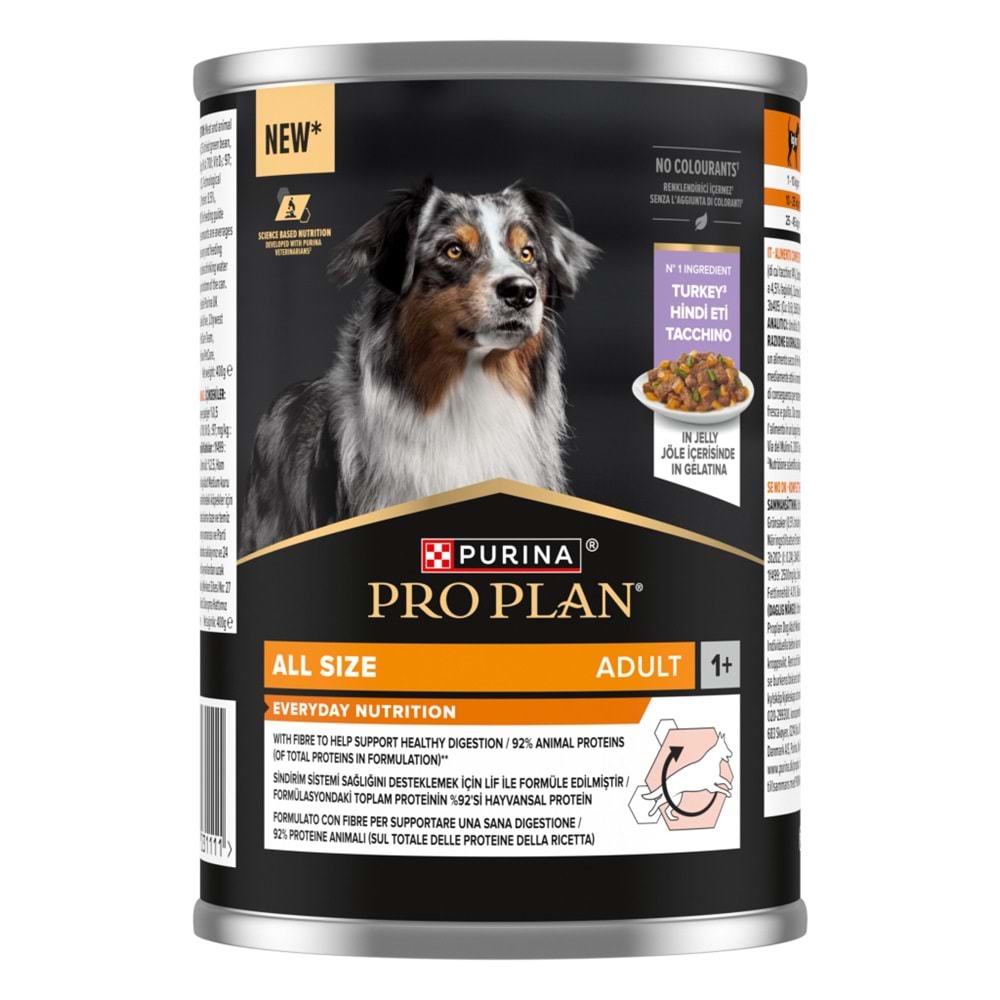 Pro Plan Jöle İçinde Hindili Yetişkin Köpek Konservesi 400gr