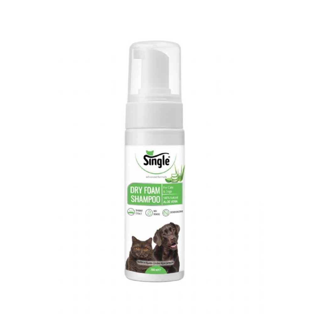 Single Kuru Köpük Şampuan Alo Vera 200Ml