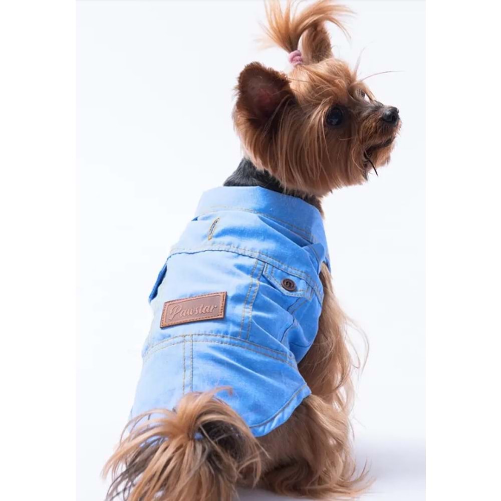 Pawstar Açık Mavi Denim Look Gömlek