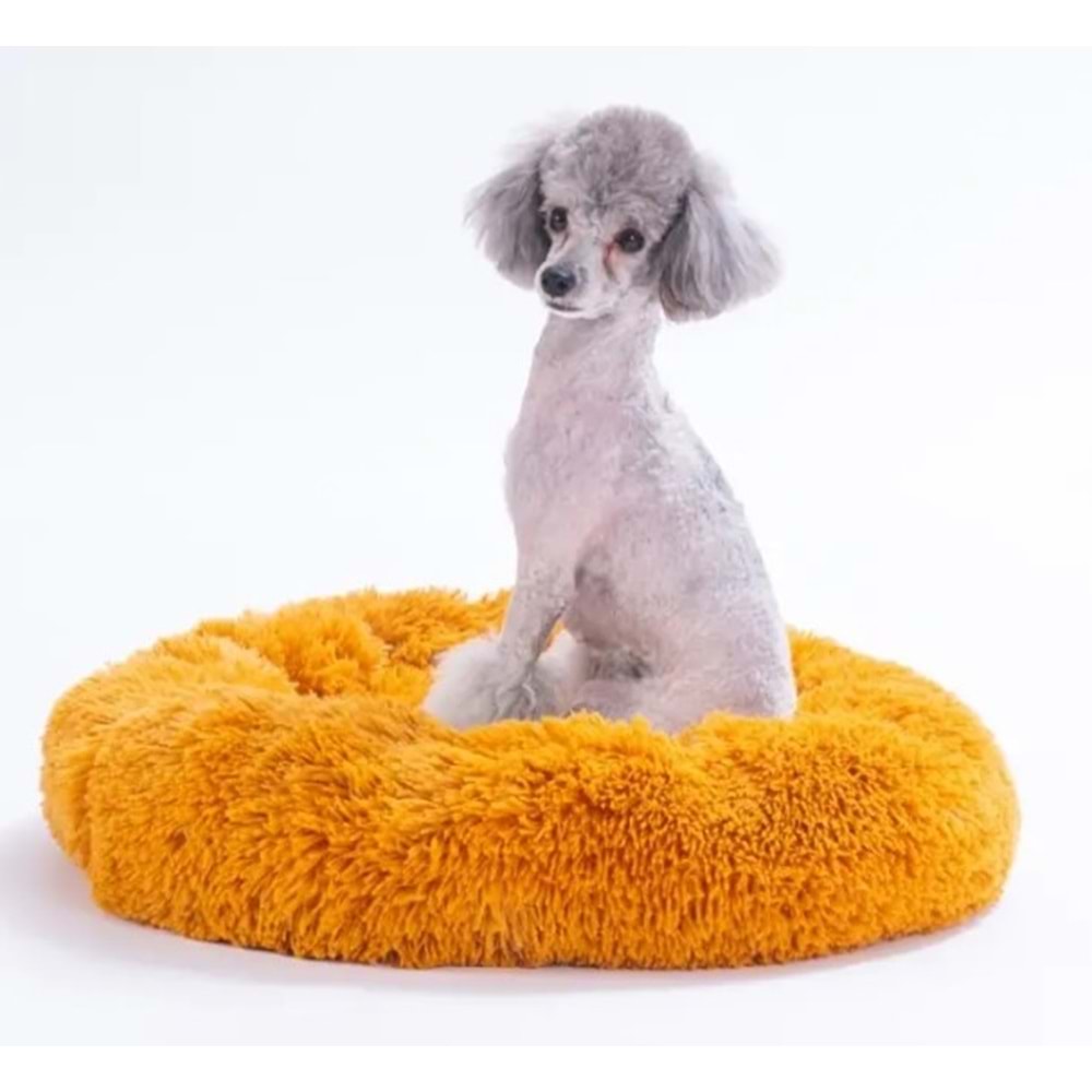 Hardal Donut Kedi Köpek Yatağı-M