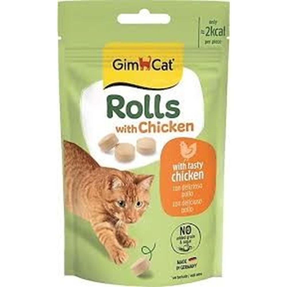 Gimcat Kedi Ödül Tablet Rolls With Duck 50 Gr