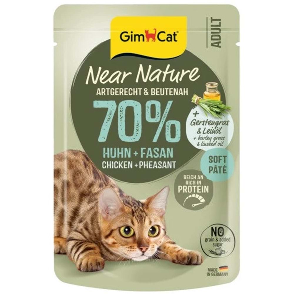 Gimcat Near Nature Tavuklu&Sülün Etli 85 Gr
