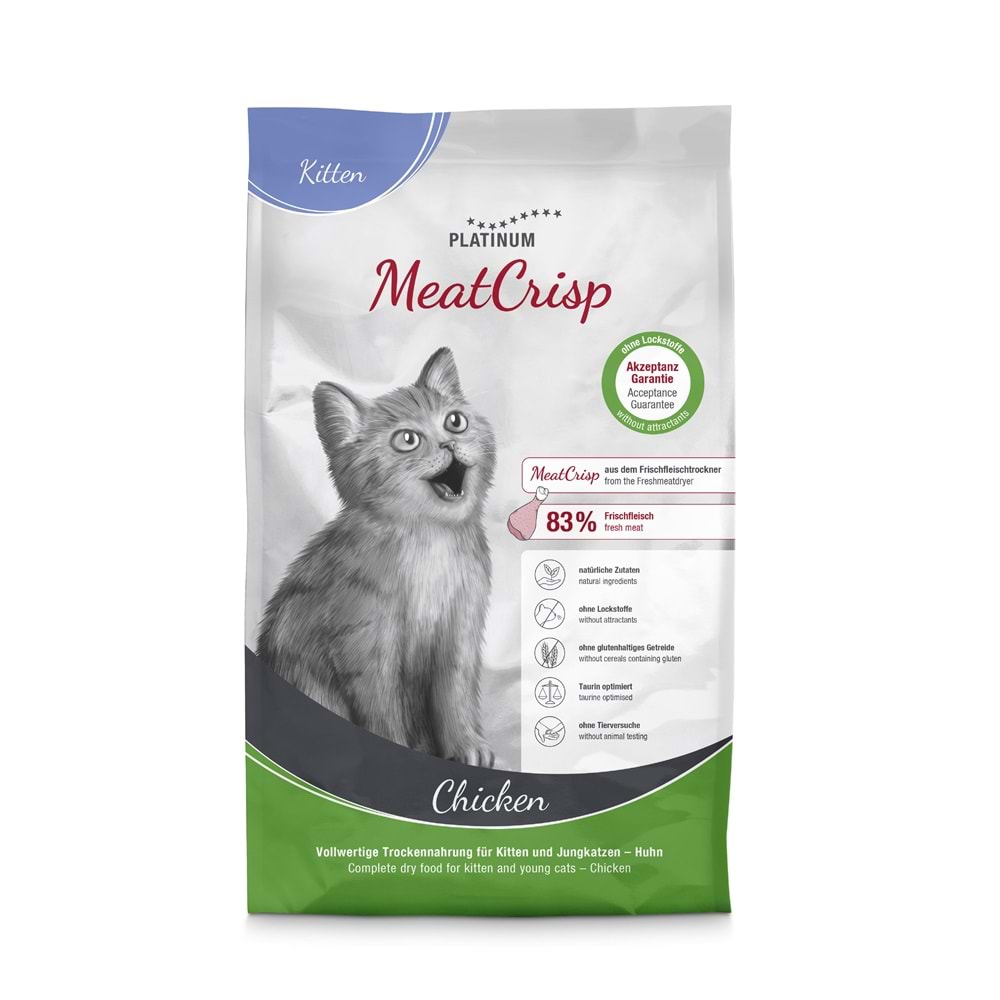 Platinum MeatCrisp Tavuklu Yetişkin Kedi Maması 1,5 kg