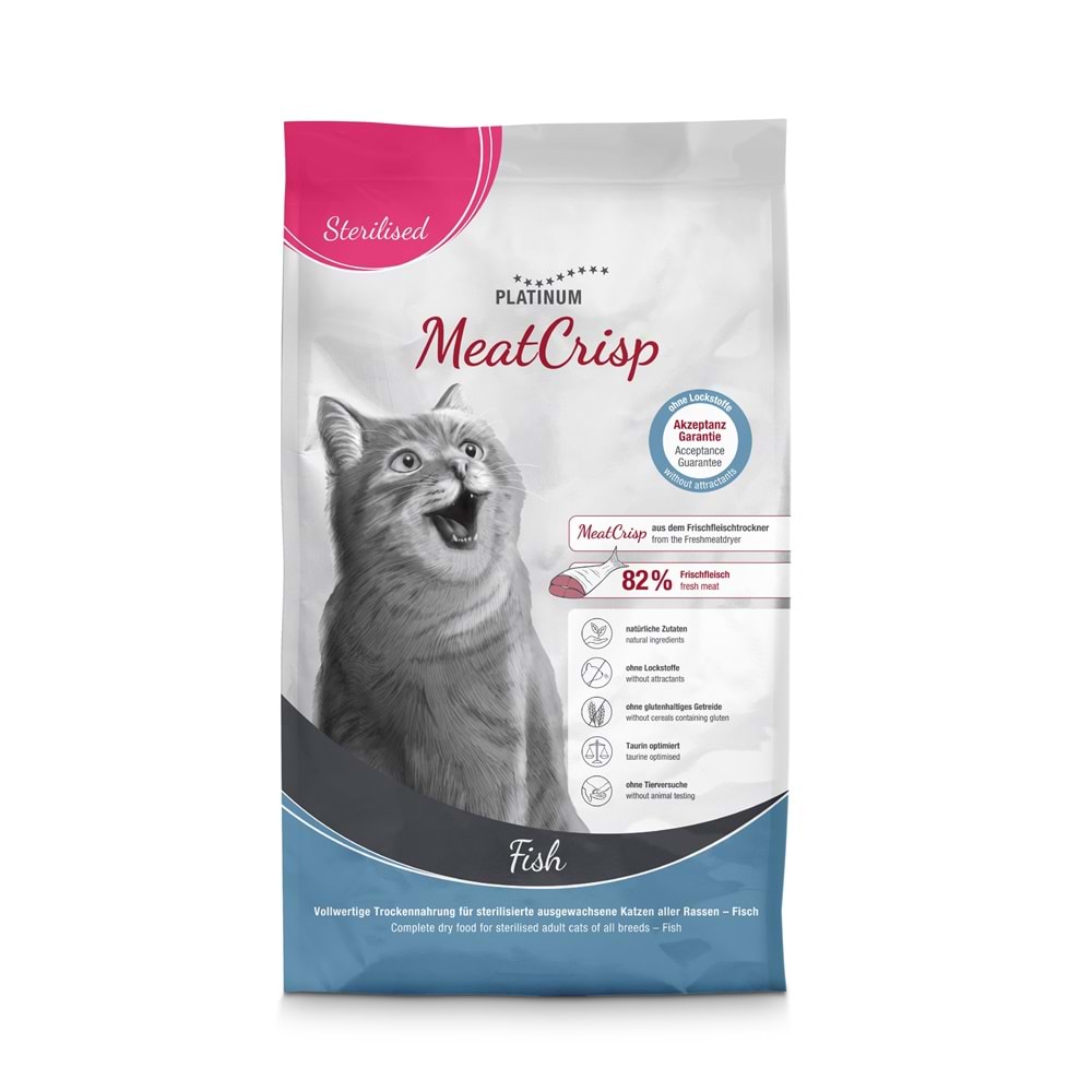 Platinum MeatCrisp Balıklı Kısır Kedi Maması 1,5kg