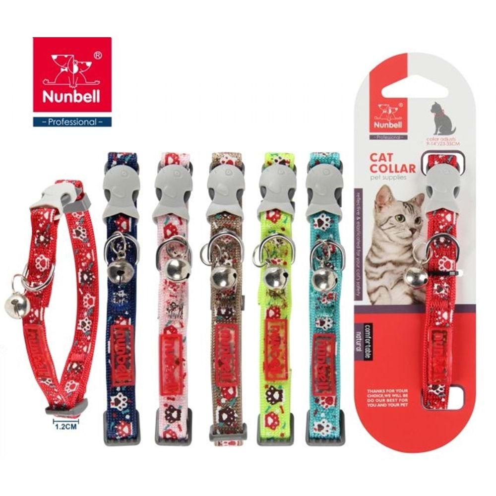 Nunbell Kedi Boyun Tasması Pati Desnli