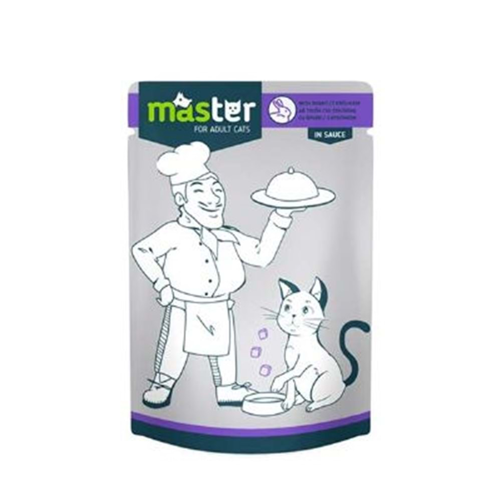 Master Tavşan Etli Pouch Kedi Maması 80 Gr.