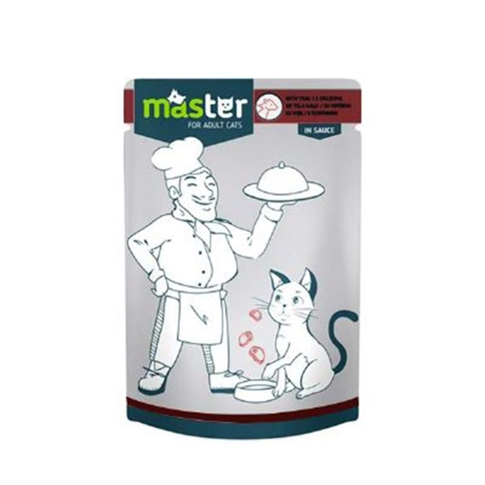 Master Jöle İçinde Etli Pouch Kedi Maması 80Gr.