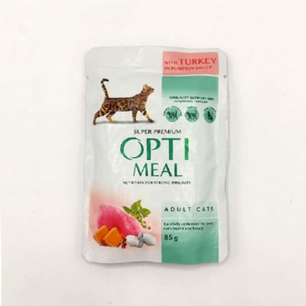 Optimeal Hindi-Ciğer Balkabağı Soslu Yaş Ked.Mam.85G