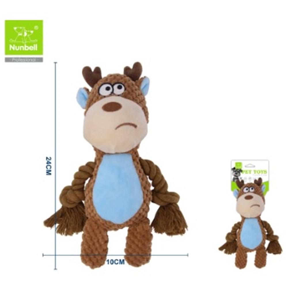 Nunbell Köpek Oyuncagı Peluş Geyik