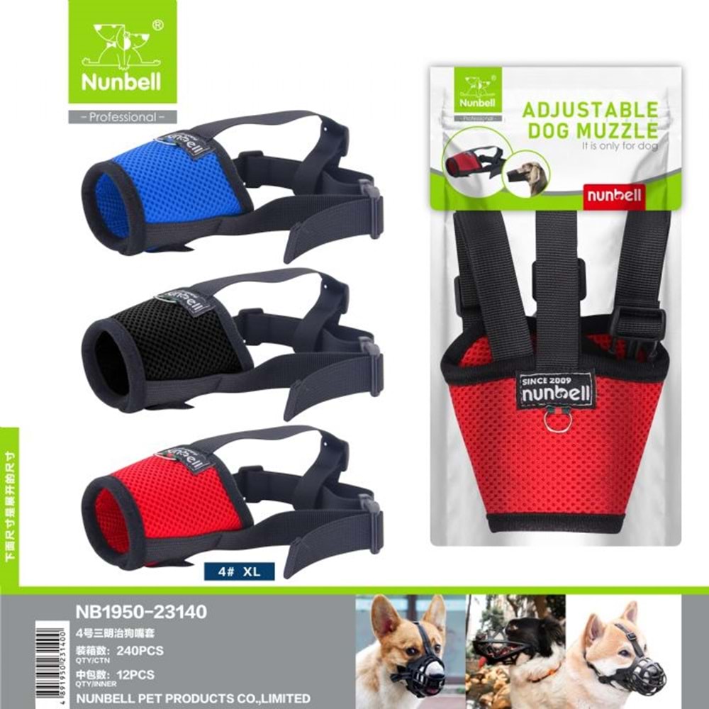 Nunbell Köpek Bez Ağızlık No:4