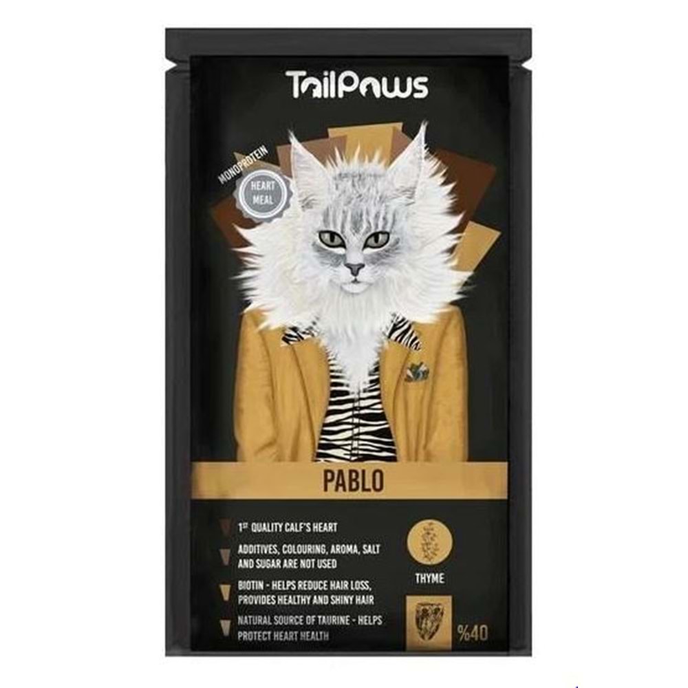 Tail Paws Pablo-Heart Pouch 80 Gr