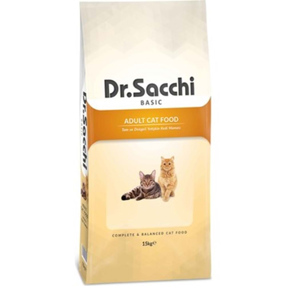 Dr. Sacchi Basic Tavuklu Kedi Maması 15 kg