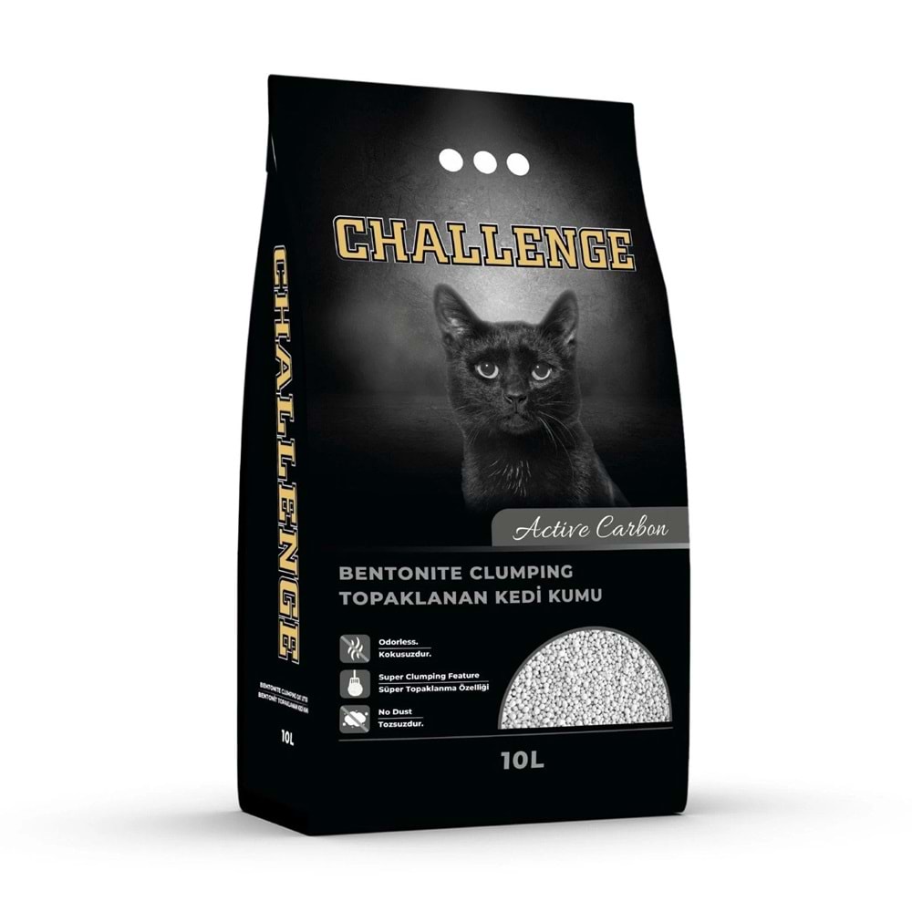 Challenge Kedi Kumu Aktif Karbonlu Bentonit 10 Lt