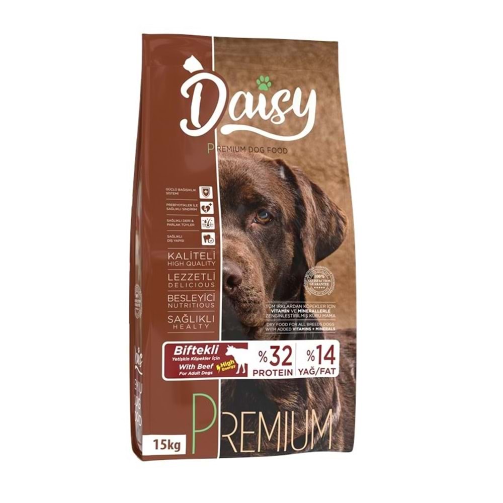 Daisy Premium Biftekli Köpek Açık Taze Mama 1Kg