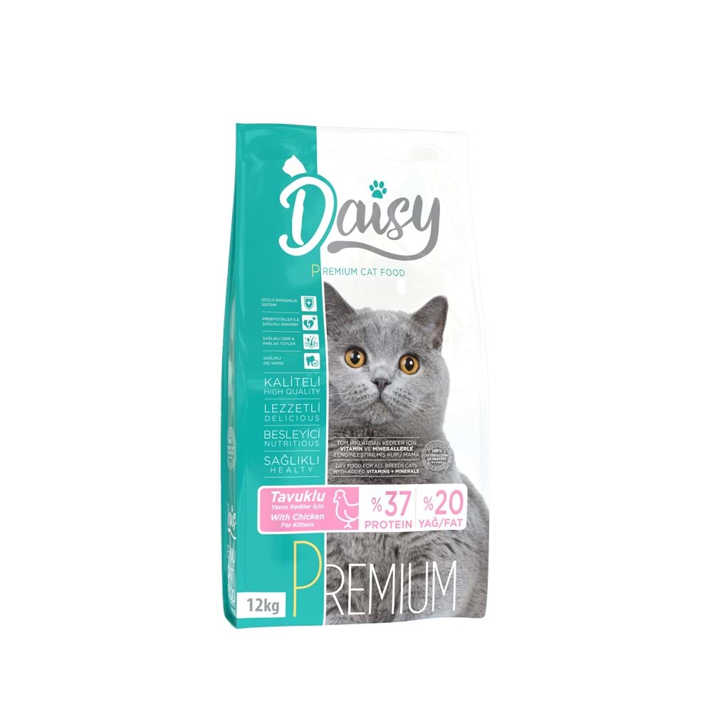 Daisy Premium Kitten Tavuk Etli Kedi Açık Taze Mama 1Kg