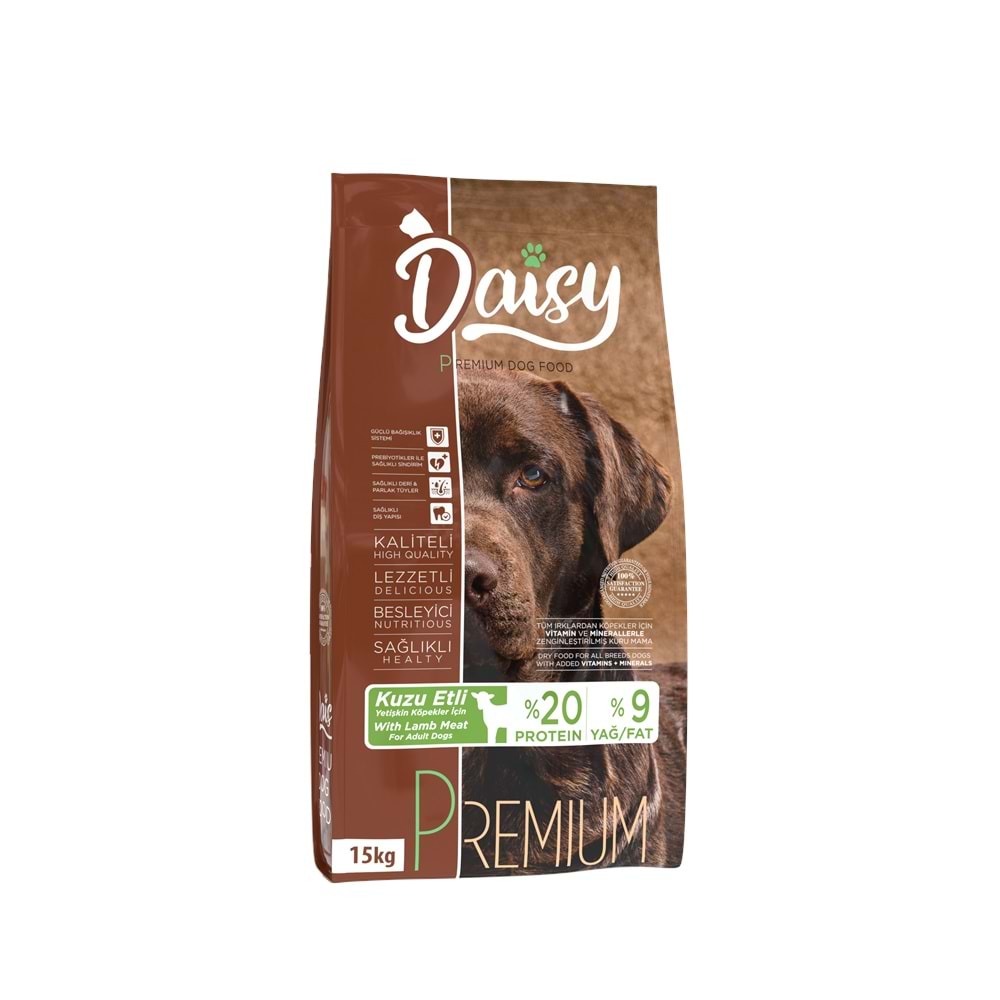 Daisy Premium Kuzulu Köpek Açık Taze Mama 1Kg