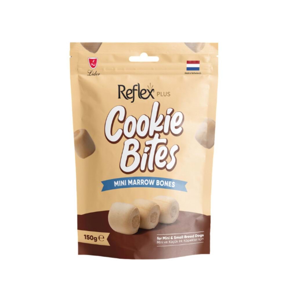 Reflex Plus Cookie Bites Mini Marrow Bones Küçük Irk Köpek Ödül Maması 150gr
