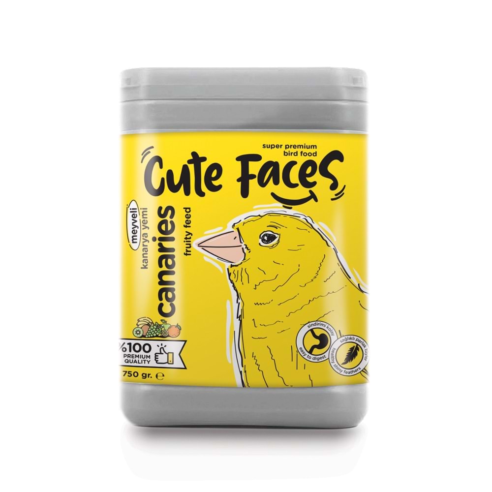 Cute Faces Meyveli Kanarya Yemi 750 Gr