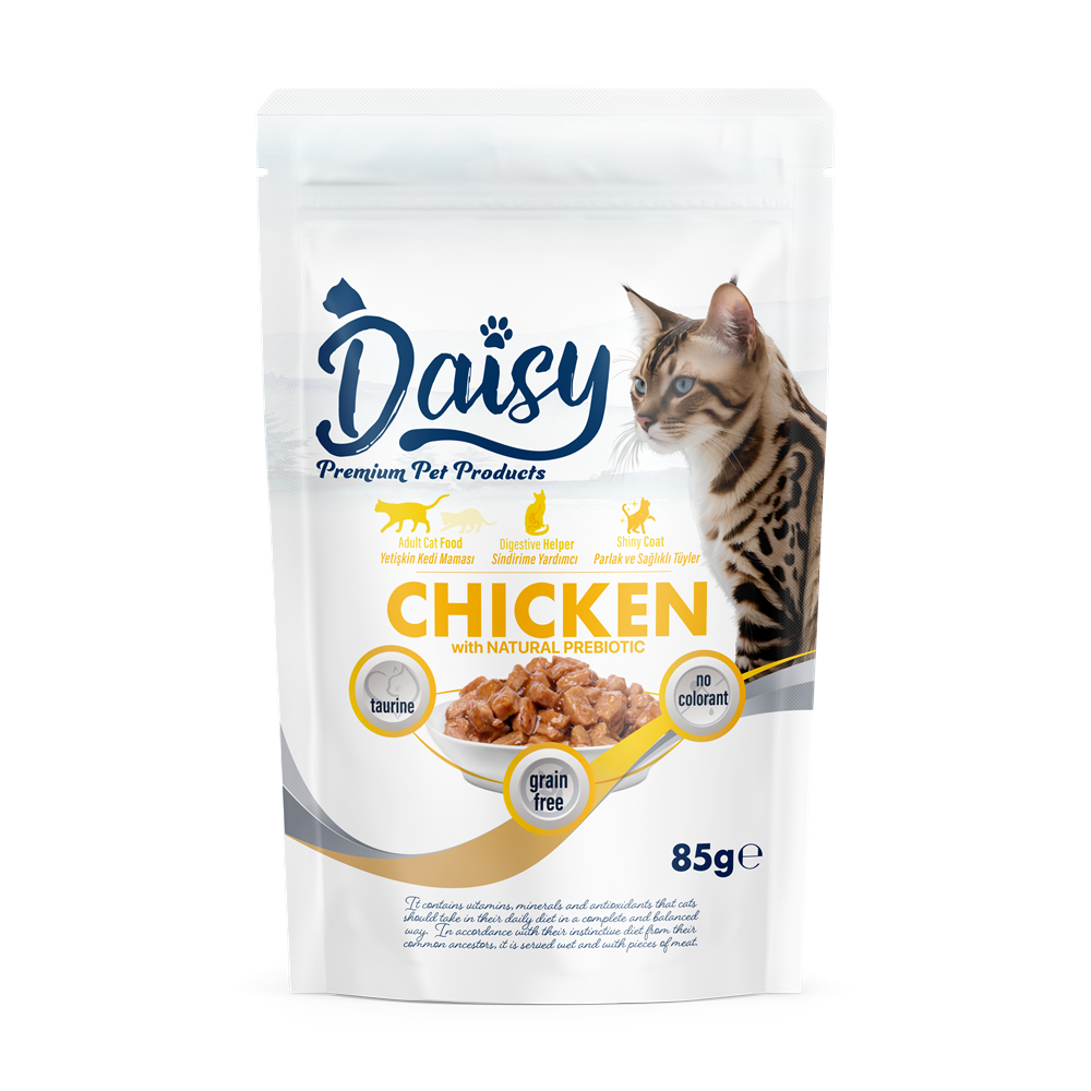 Daisy Tavuk Etli Jöleli Yetişkin Kedi Maması 85 GR