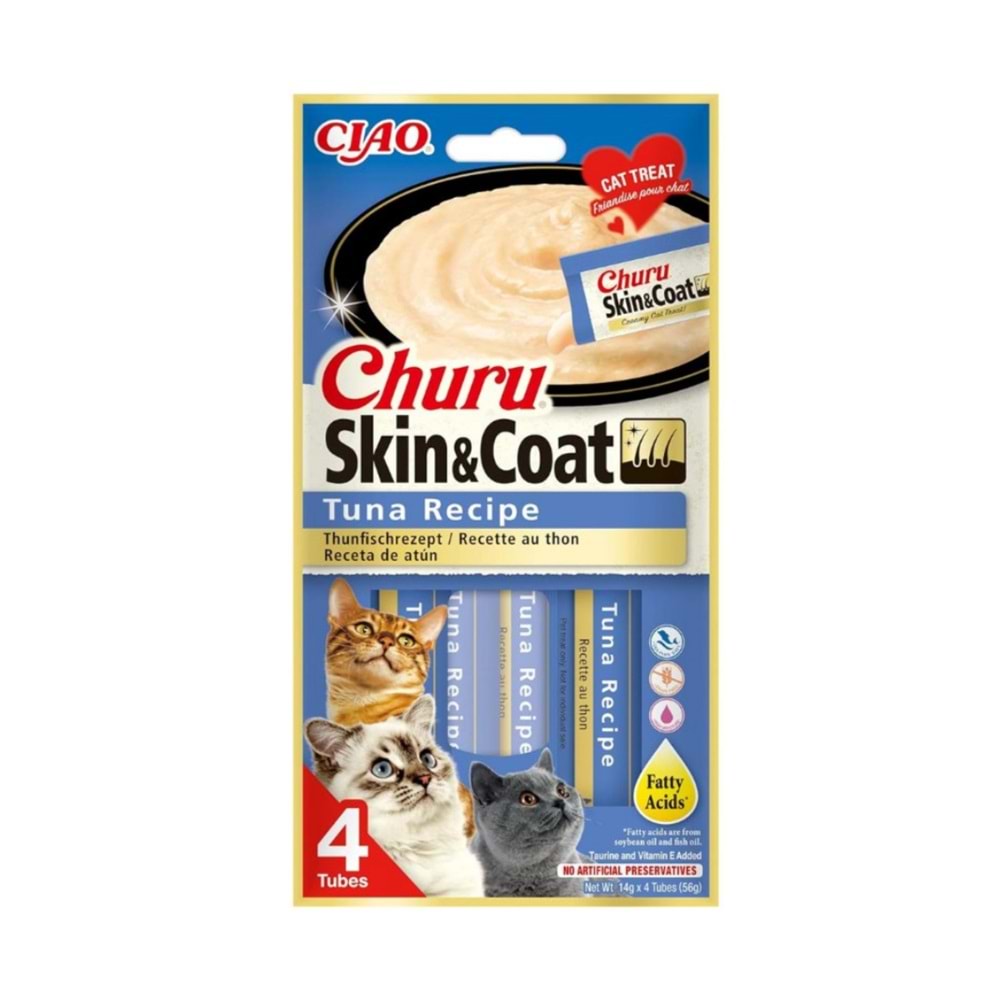 Churu Skin&Coat -Cilt ve Tüy Sağlığı- Ton balıklı Ödül Maması