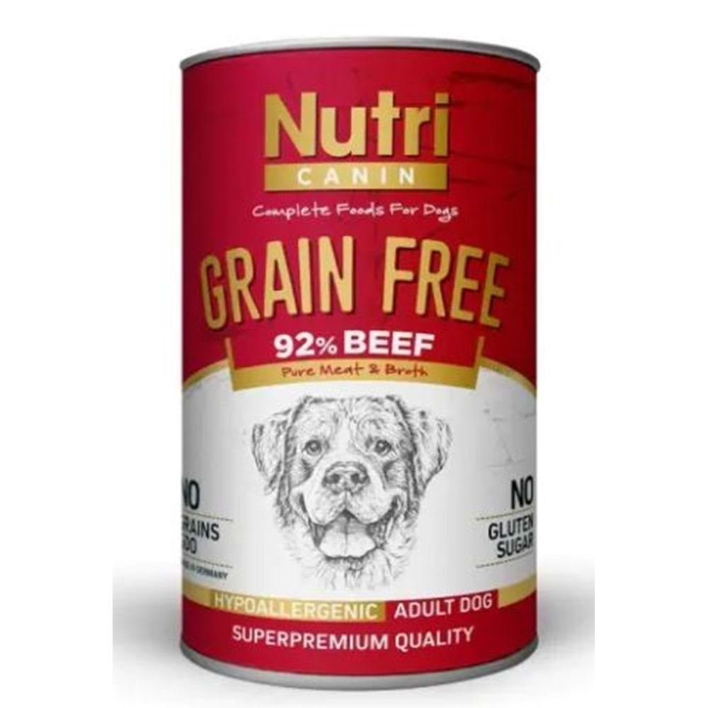 Nutri Canin G.F Beef Köpek Konserve 400 gr