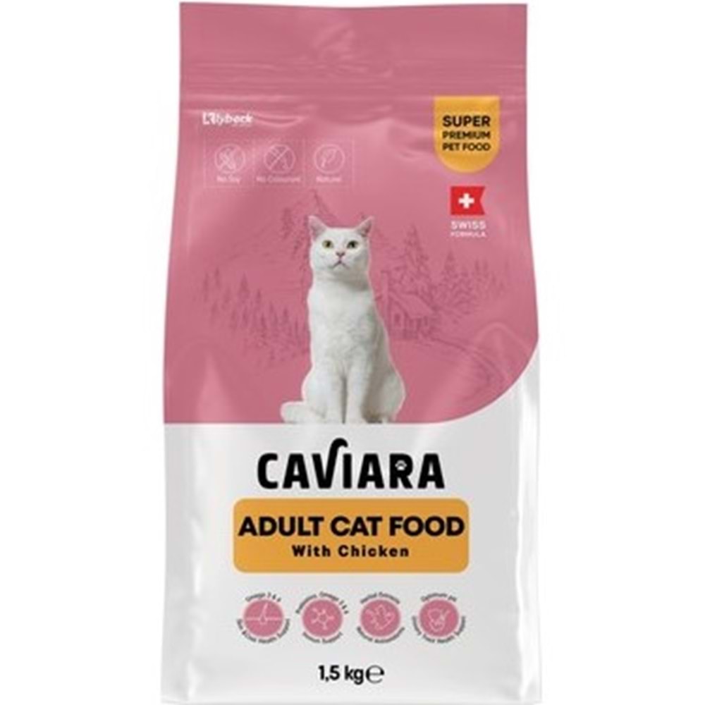 Caviara Tavuklu Yetişkin Kedi Maması 1,5 Kg