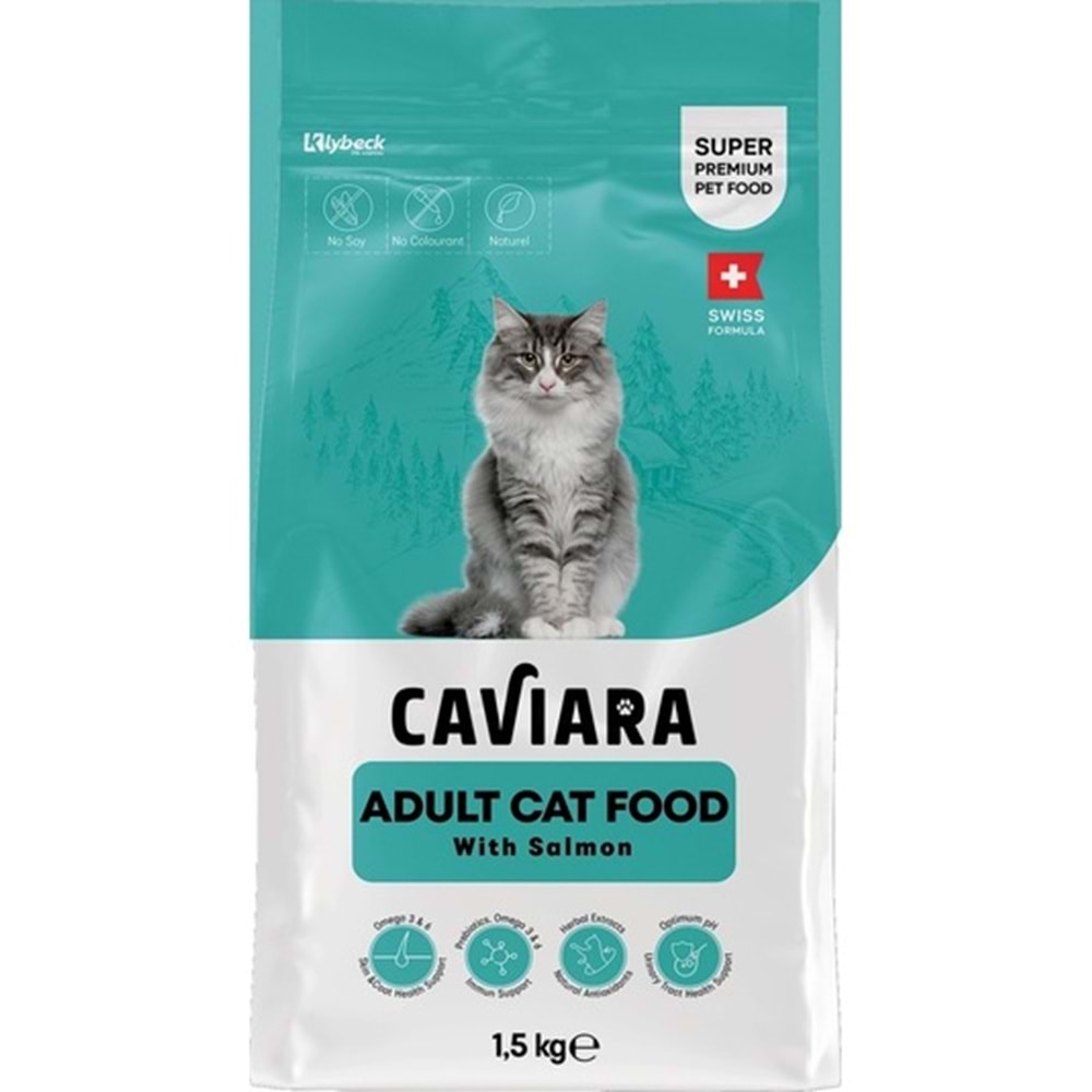 Caviara Somonlu Yetişkin Kedi Maması 1,5 Kg
