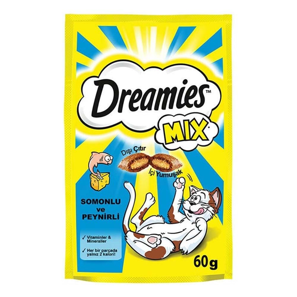 Dreamies Mix Somonlu&Peynirli Kedi Ödül Maması 60 gr