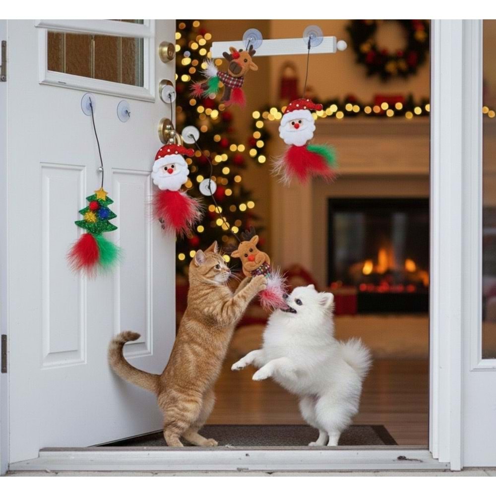 Yılbaşı Konspeti Tüy Püsküllü Yapışkanlı Oyuncak 607