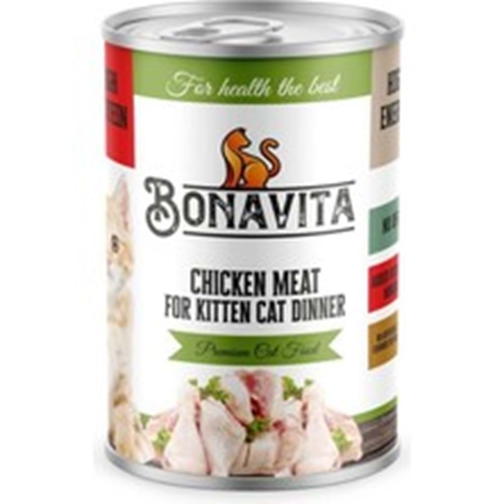 Bonavita Tavuklu Yavru Kedi Konservesi 400 gr