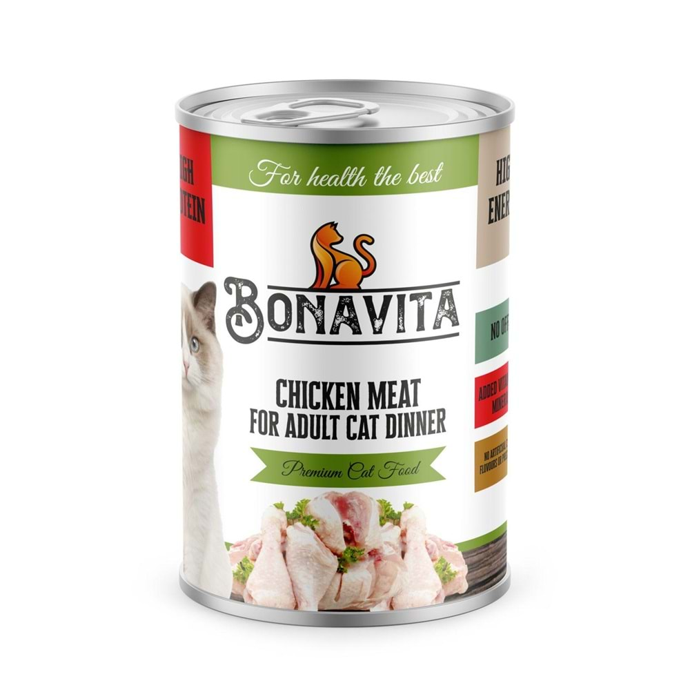 Bonavita Tavuklu Yetişkin Kedi Konservesi 400 gr