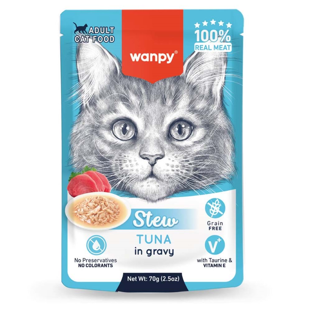 Wanpy 70G Pouch Ton Balıklı Yaş Kedi Maması
