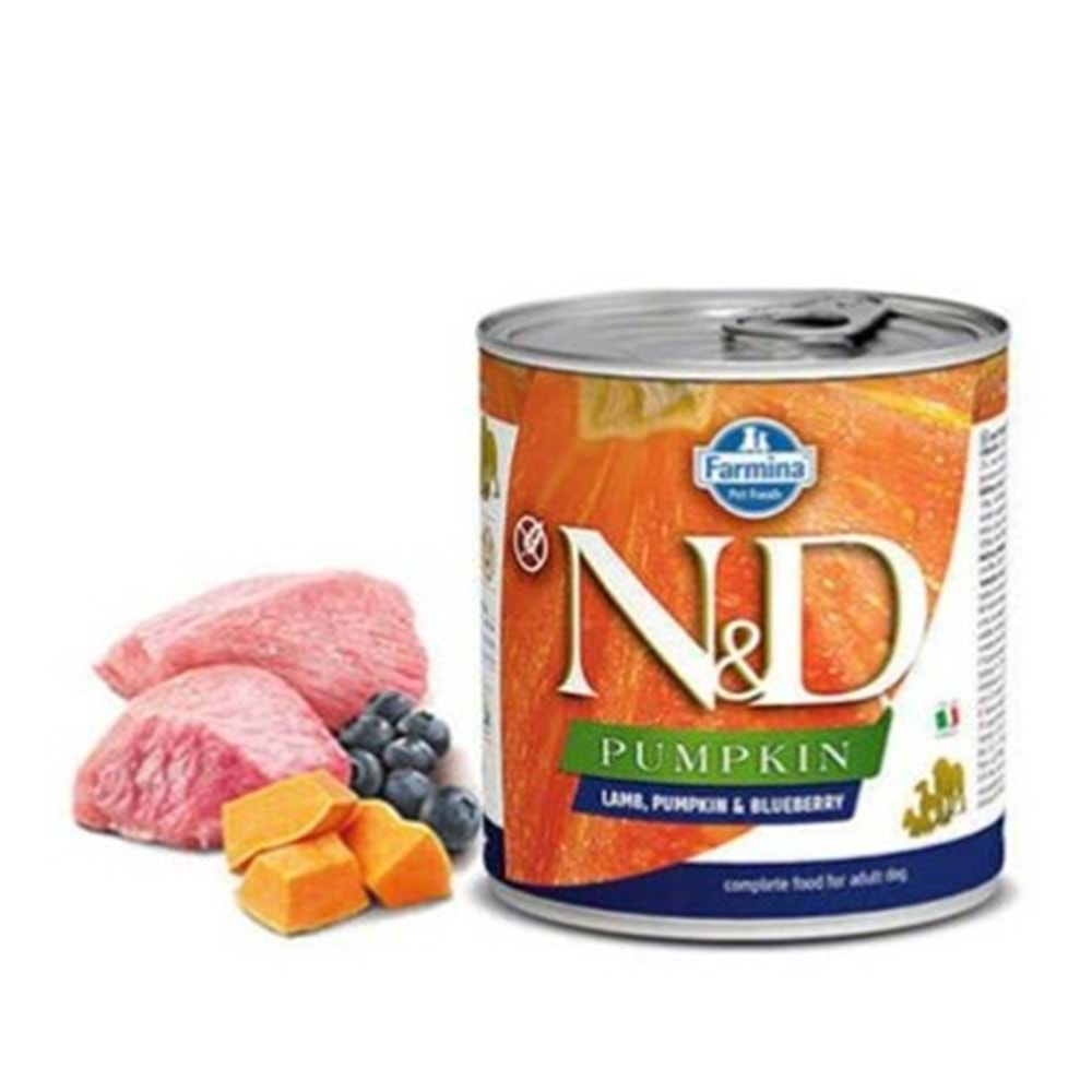 N&D Pumpkın Lamb & Blueberry Köpek Konserve 285 Gr