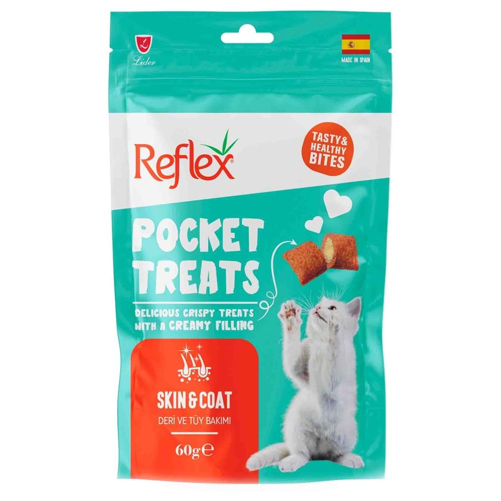 Reflex Pocket Treats Skin And Coat 60G