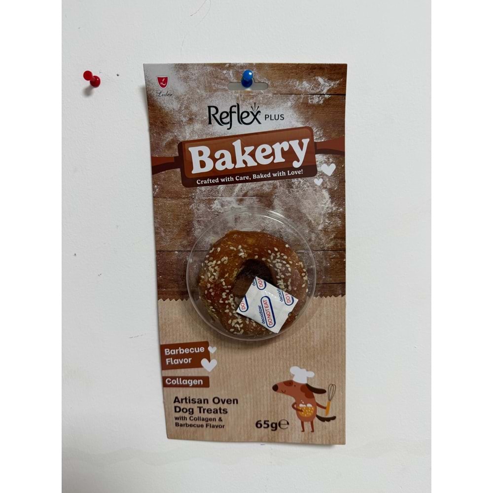 Reflex Plus Bakery Barbekü Aromalı Kolajenli Simit Çiğnemelik Köpek Ödül Maması 65 G