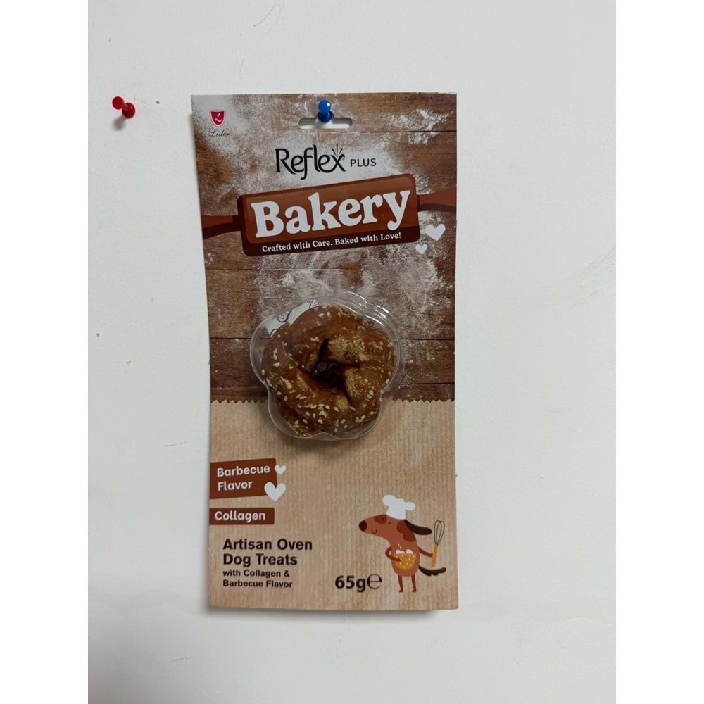 Reflex Plus Bakery Barbekü Aromalı Kolajenli Yıldız Ekmek Çiğnemelik Köpek Ödül Maması 65 G