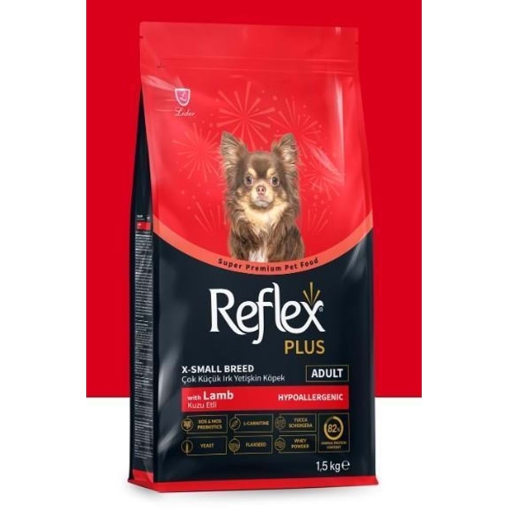 Reflex Plus Hipoalerjenik Kuzulu Çok Küçük Irk Yetişkin Köpek Maması 1,5kg