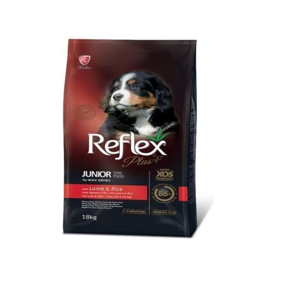 Reflex Plus Kuzu Etli Büyük Irk Yavru Köpek Maması 18kg