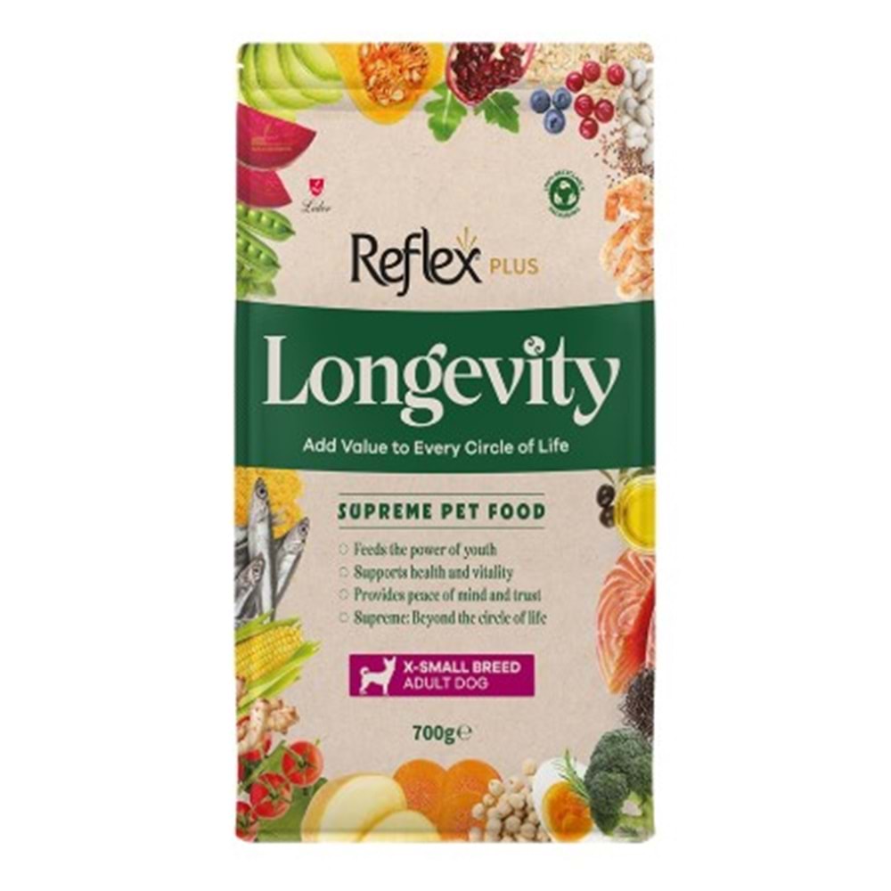 Reflex Plus Longevıty Çok Küçük Irk Yetişkin Köpek Maması 700 G