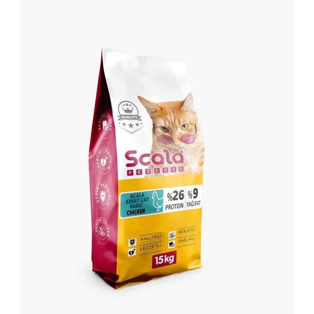 Scala Adult Cat Basıc 26/9 Chıcken 15 kg