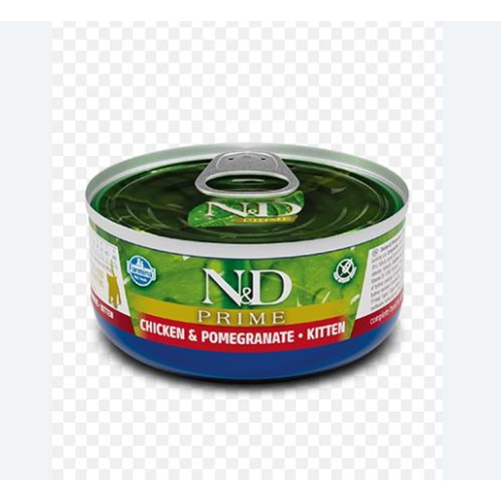 N&D Prime Tavuklu ve Narlı Tahılsız Yavru Kedi Konservesi 70gr