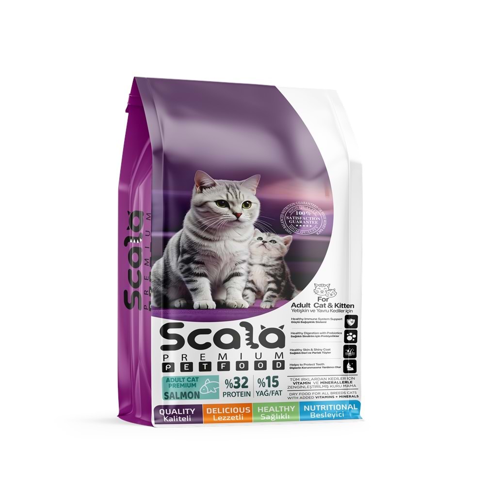 Scala Premıum Somonlu Kedi Maması 1Kg