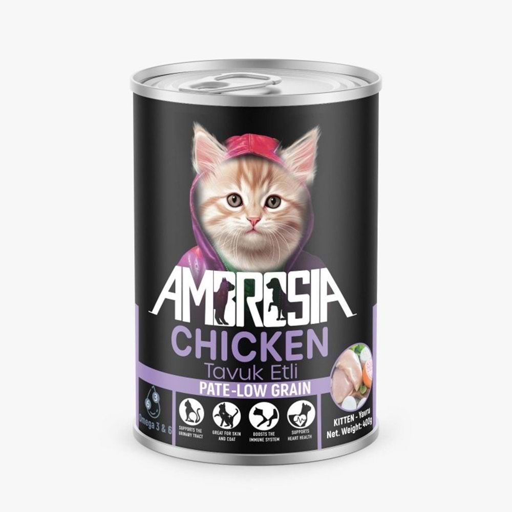 Ambrosia Pate Tavuklu Yavru Kedi Maması 400 gr