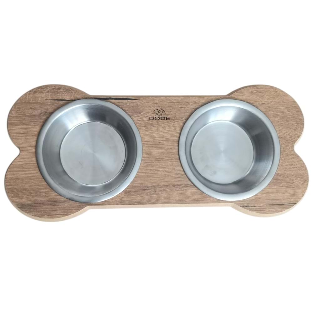 Ahşap Standtlı İkili Mama Kabı 6