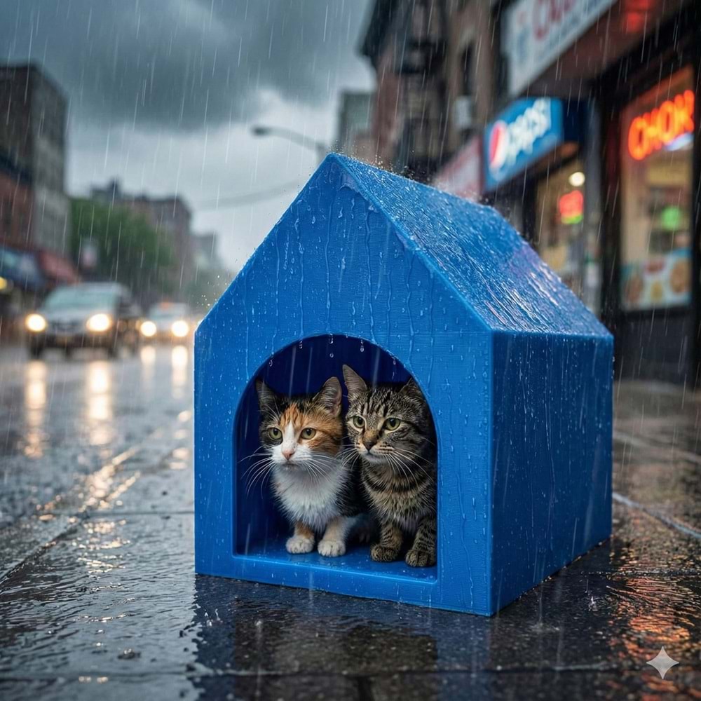 PLASTİK KEDİ-KÖPEK KÜLÜBESİ