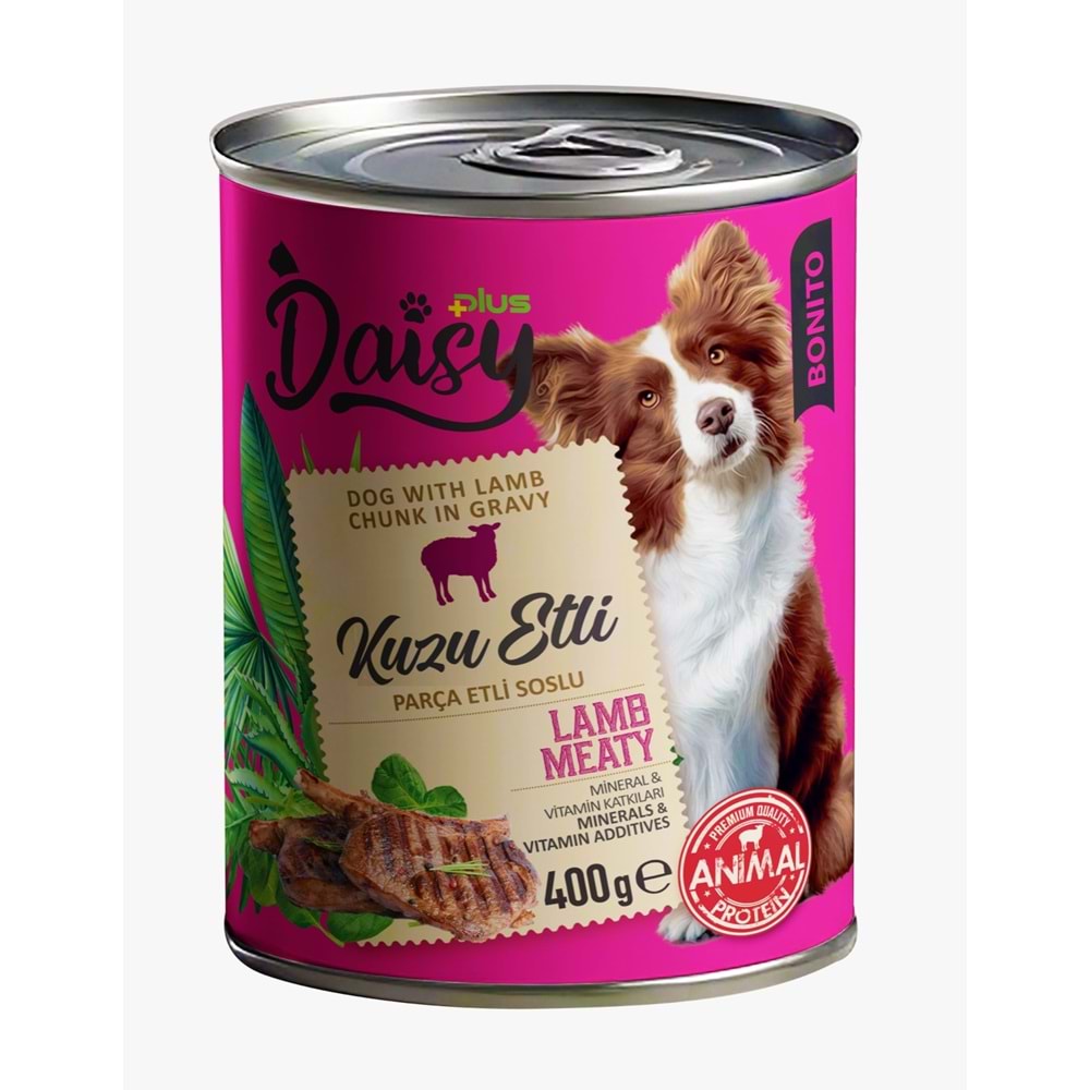 Daisy Plus Bonito Lamb Adult Dog Canned Food 400 Gr X 12 Adet
