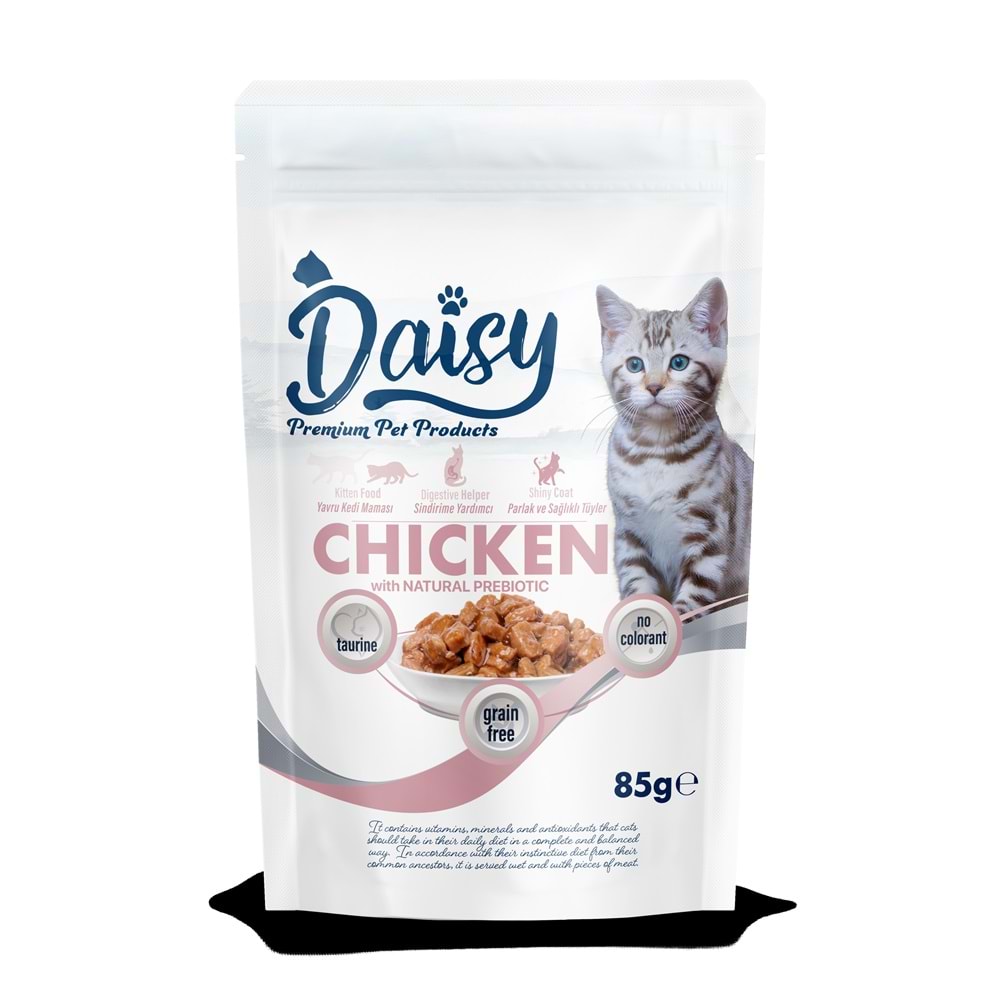 Daisy Tavuk Etli Jöleli Yavru Kedi Maması 85 Gr X 24 Adet